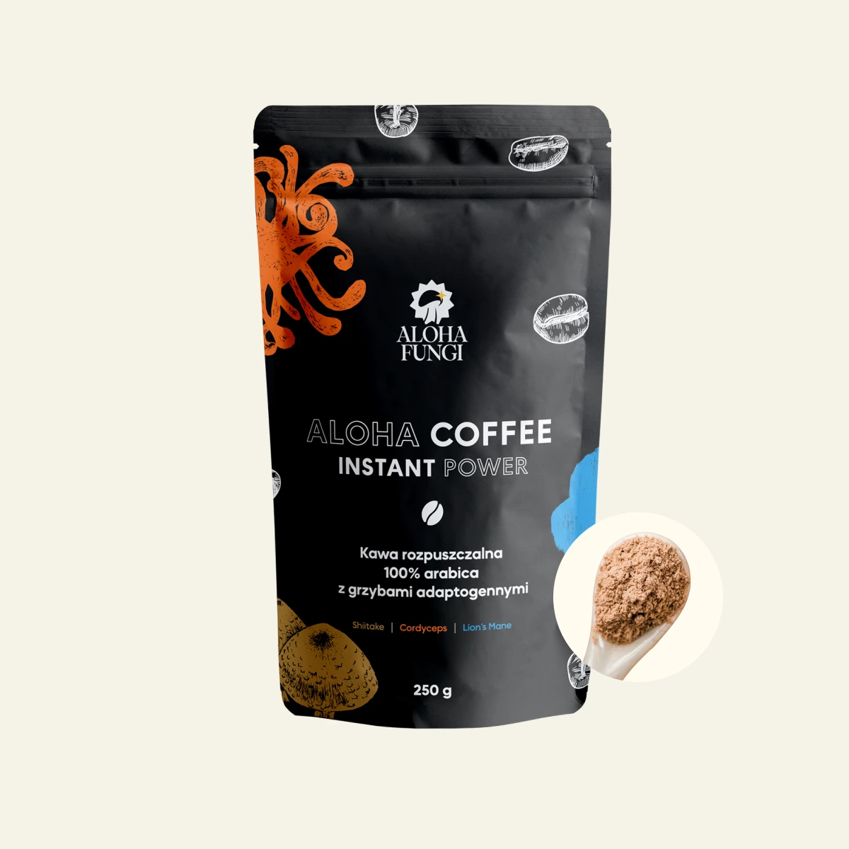 Aloha Coffee, Instant POWER 250g